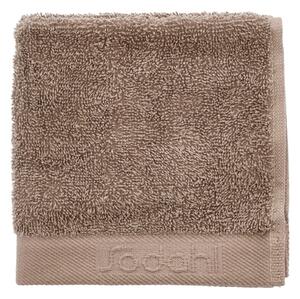 Hnědý froté bavlněný ručník 30x30 cm Comfort – Södahl