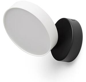 Přisazené nástěnné LED svítidlo ARETHA, černé, 12 W, teplá bílá 3000 K