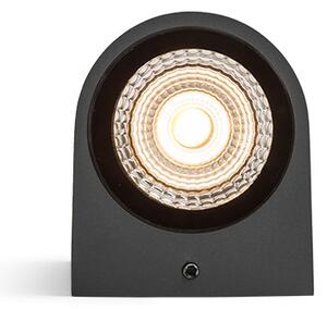 Venkovní nástěnné LED svítidlo ZACK II, antracitové, 2× 3 W, teplá bílá 3000 K, IP54