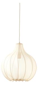 Béžové závěsné svítidlo s textilním stínidlem ø 39 cm Elati – Light & Living