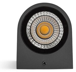 Venkovní nástěnné LED svítidlo ZACK II, antracitové, 2× 3 W, teplá bílá 3000 K, IP54