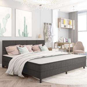 Postel boxspring tmavě šedá textil 200 x 200 cm 3054719