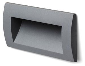 Venkovní zápustné LED svítidlo GORDIQ L, antracitové, 3 W, teplá bílá 3000 K, IP65