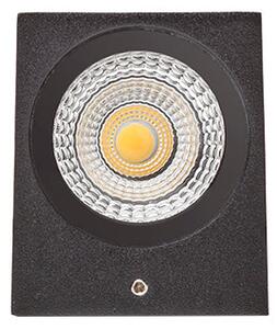 Venkovní nástěnné LED svítidlo KUBI II, antracitové, 2× 3 W, teplá bílá 3000 K, IP54