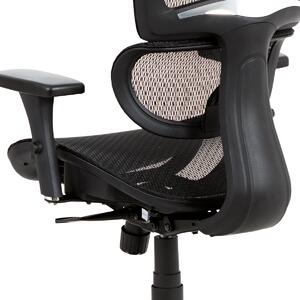 Kancelářská židle, synchronní mech., černá MESH, kovový kříž - KA-A188 BK