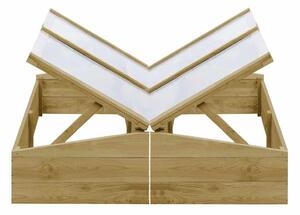 Pařeniště 2 ks impregnovaná borovice 100 x 50 x 35 cm 3055329