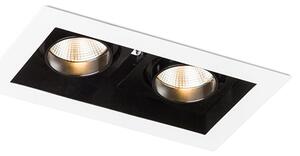 Zápustné LED svítidlo BONDY II, bílé, 2× 7 W, teplá bílá 3000 K
