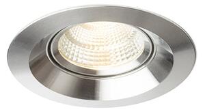 Zápustné LED svítidlo SPARKLE, leštěný hliník, 5 W, teplá bílá 3000 K