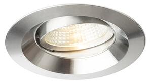 Zápustné LED svítidlo SPARKLE, leštěný hliník, 5 W, teplá bílá 3000 K