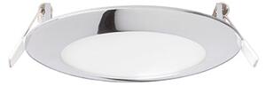 Zápustné LED svítidlo DADA 12, chrom, 6 W, teplá bílá 3000 K