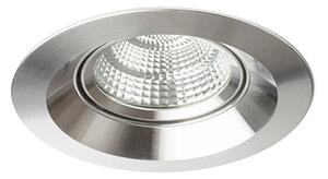 Zápustné LED svítidlo SPARKLE, leštěný hliník, 5 W, teplá bílá 3000 K