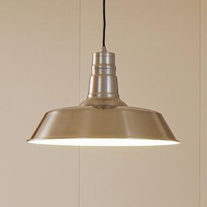 Závěsné světlo Lindby Laylan, nikl/bílá, Ø 46 cm, kov