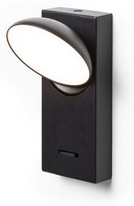 Nástěnné LED svítidlo ELISEO, černé, 5 W, teplá bílá 3000 K