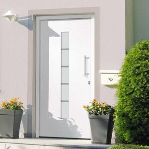 Vchodové dveře hliník a PVC bílé 100 x 210 cm 3056807