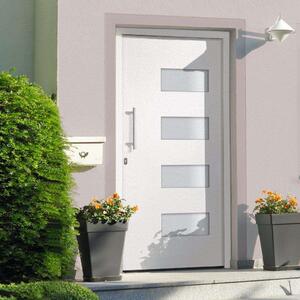 Vchodové dveře hliník a PVC bílé 110 x 210 cm 3056823