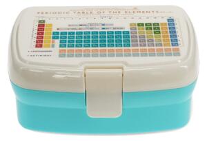 Světle modrý/krémový dětský svačinový box Periodic Table – Rex London