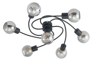 Lindby - Ciala 7 Stropní Lampa Black/Smoke