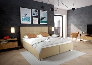 Blanář Sanza čalouněná postel vč. roštů 180 x 200 cm, béžová