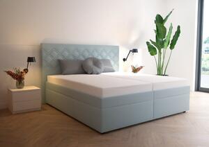 Blanář Neapol čalouněná postel vč. roštů 180 x 200 cm, modrá