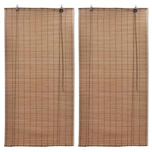 Zatemňovací rolety z bambusu 2 ks 80 x 160 cm hnědé 3057518