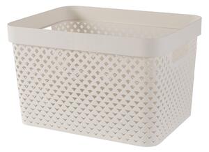 Béžový plastový úložný box 35,5x26x22 cm Pure – Curver
