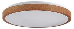 Lindby - Mynte Round LED Stropní Lampa Ø42,5 Wood/White