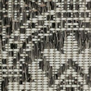 Vopi | Kusový koberec Flat 21193 ivory/silver/grey - Ovál 120 x 170 cm