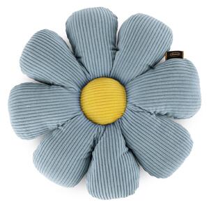 DĚTSKÝ DEKORAČNÍ POLŠTÁŘ FLOWER40 (FI) 37 CM MODRÁ
