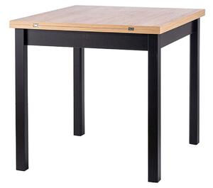 Stůl Flip 80(160)x80 dub artisan / černý