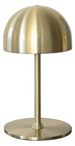 LED stolní lampa na dálkové ovládání v mosazné barvě s kovovým stínidlem (výška 22 cm) Tim – Sirius
