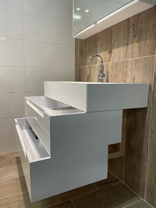Kingsbath Toscana White 100 koupelnová skříňka s umyvadlem