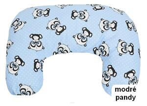 Krmící polštář - modré pandy