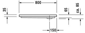 Duravit D-Code - sprchová vanička 80x80 cm 720062000000000