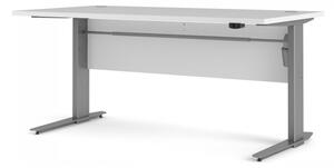 Kancelářský stůl s elektrickým polohováním Prima 80400/318 bílý/stříbrné nohy - TVI