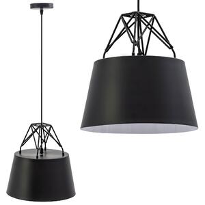 Toolight, závěsná kovová stropní lampa 1xE27 APP422-1CP, černá, OSW-00552