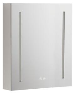 Mereo Koupelnová galerka 60 cm, zrcadlová skříňka, stříbrná, levá