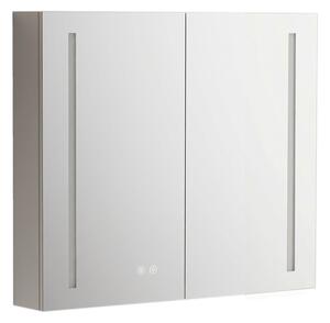 Mereo Koupelnová galerka 80 cm, zrcadlová skříňka, stříbrná