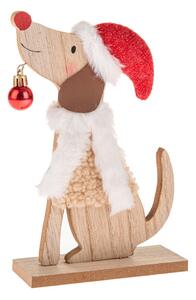 Dřevěná vánoční figurka (výška 21 cm) Dog – Dakls