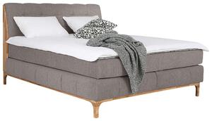 POSTEL BOXSPRING, 160/200 cm, šedohnědá MID.YOU - Manželské postele, Online Only