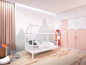 Dětská postel Alfie PLUS 2 se snímatelnou zábranou - 120 x 200 cm -
