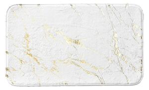Bílá/ve zlaté barvě koupelnová předložka 45x75 cm Aquamarbre – douceur d'intérieur