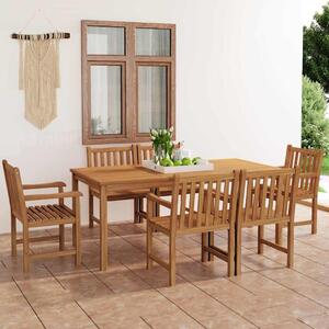 7dílná zahradní jídelní sada 180 x 90 cm masivní teakové dřevo 3059944
