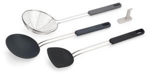 Nerezová sada kuchyňského náčiní 3 ks Fusion Wok Set – Joseph Joseph