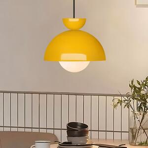 Žluté závěsné svítidlo s kovovým stínidlem ø 25 cm Arta – Opviq lights 2