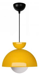 Žluté závěsné svítidlo s kovovým stínidlem ø 25 cm Arta – Opviq lights