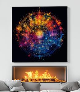 Obraz na plátně - Mandala Zářivá seance FeelHappy.cz Velikost obrazu: 40 x 40 cm