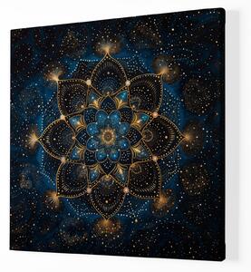 Obraz na plátně - Mandala Vesmírný dotek FeelHappy.cz Velikost obrazu: 40 x 40 cm