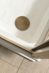 Kerasan, RETRO keramická sprchová vanička, čtverec 90x90x20cm, 133801