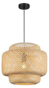 Závěsné svítidlo Hestia, 1x bambusové stínítko, (fi 40 cm), b