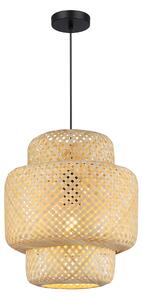 Závěsné svítidlo Hestia, 1x bambusové stínítko, (fi 30 cm), b